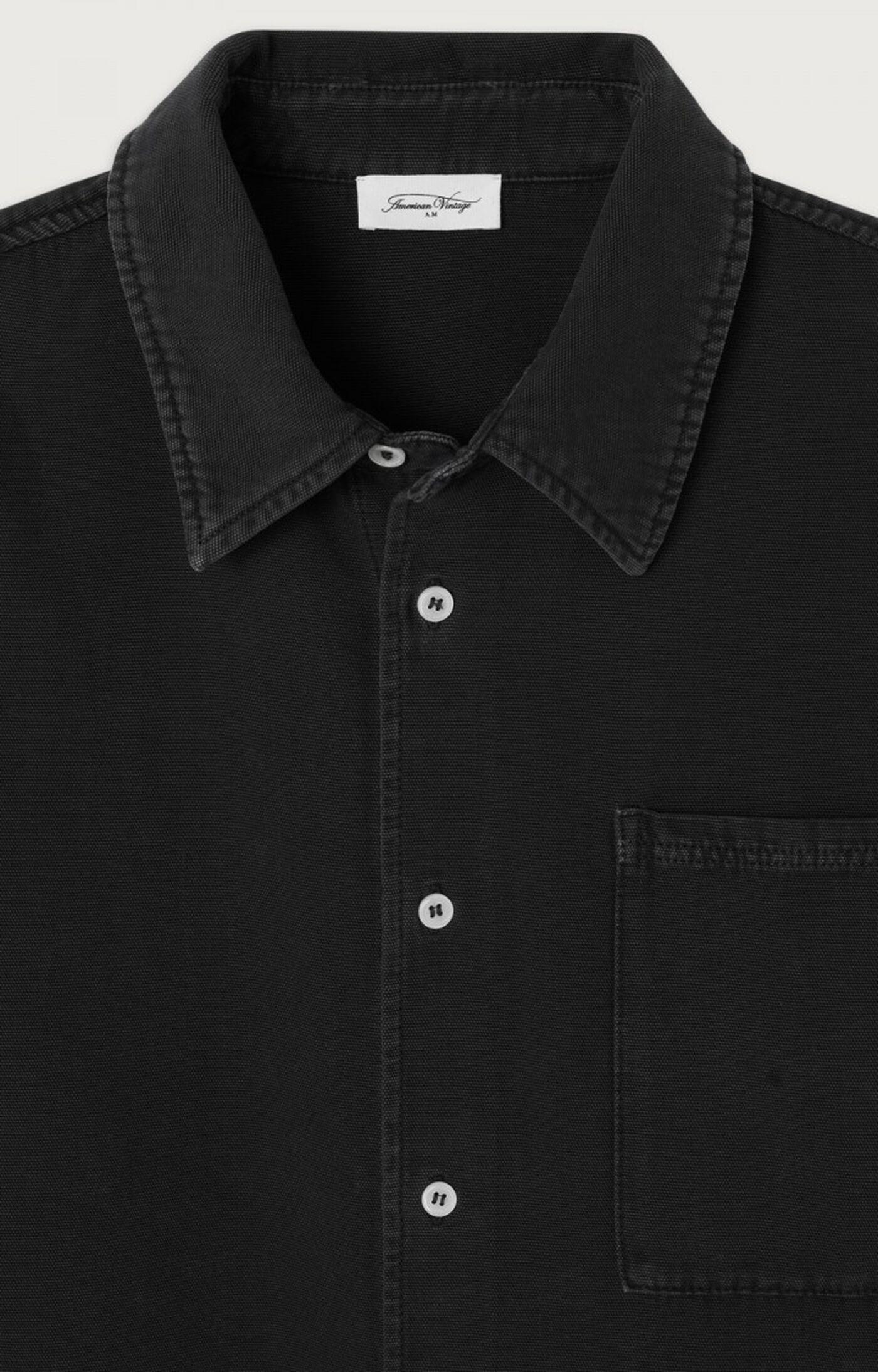 American Vintage Lycaz Vintage Darkness Overshirt Herren schwarz